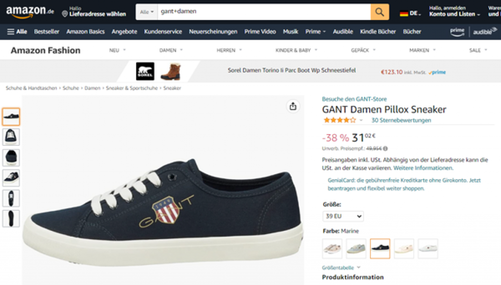 GANT Damen Pillox Sneaker