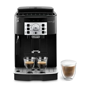 De'Longhi Magnifica S ECAM 22.110.B Perfetto Kaffeevollautomat mit Milchaufschäumdüse, EXKLUSIV BEI AMAZON, Direktwahltasten für Espresso & Kaffee, 2-Tassen-Funktion, 1,8 l Wassertank, schwarz/silber
