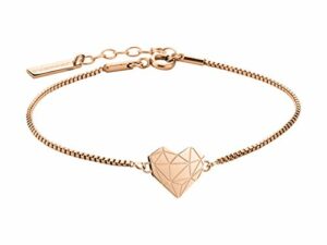 Liebeskind Berlin Damen Armband Herz Edelstahl Silber 20 cm (roségold)