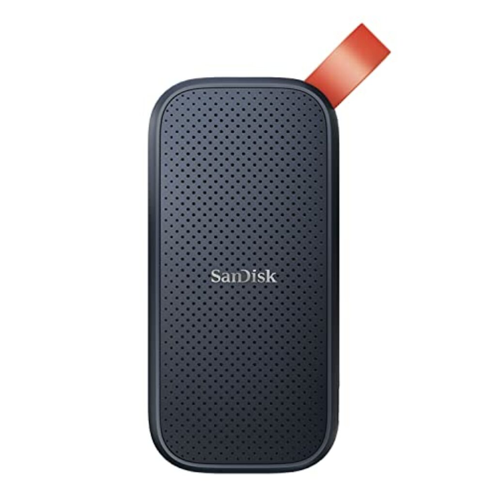 SanDisk 1TB Portable SSD external SSD USB 3.2 Gen 2 up to 520 MB/s read speeds
