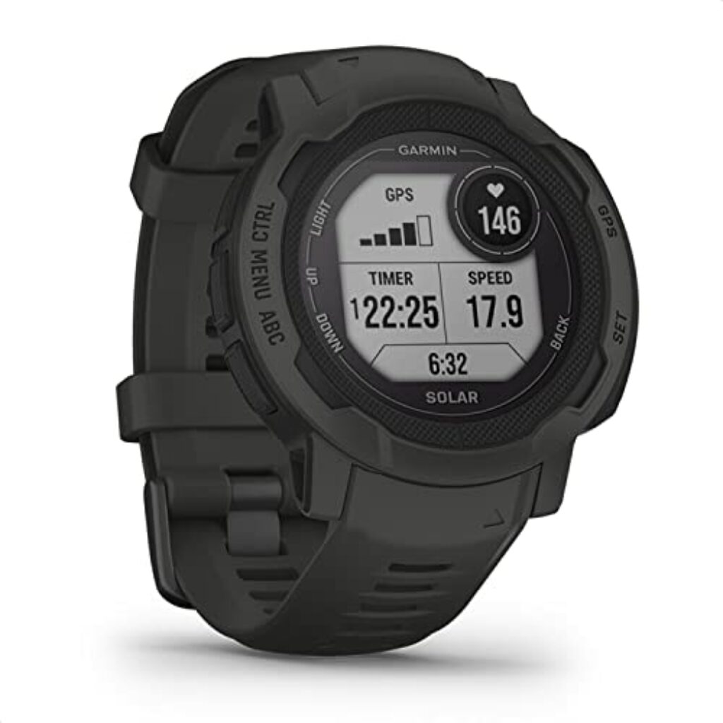 Garmin Instinct 2 Solar – GPS-Smartwatch mit unendlicher Akkulaufzeit im Smartwatch-Modus, über 40 Sport-Apps, Smart Notifications, Garmin Pay, Trainingszustand, Fitnessalter, Schlafanalyse uvm