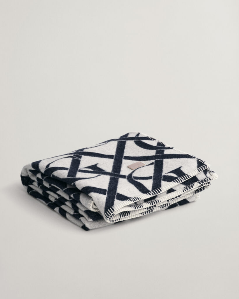 GANT Home Monogram Decke (130x180) Blau