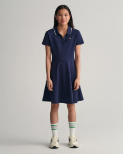 GANT Teens Teen Girls Piqué Rugger Kleid (134/140) Blau