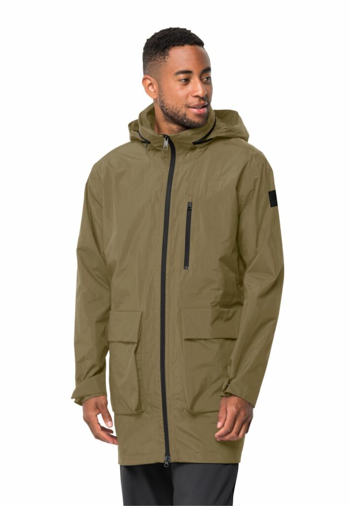 Jack Wolfskin Norden Port Parka Men Wasserdichter Wintermantel Herren M grey olive grey olive