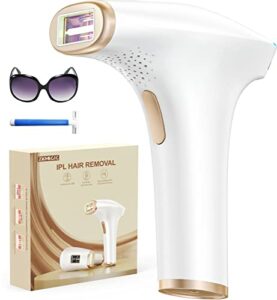 IPL Geräte Haarentfernung Laser mit 9 Energiestufen und 3 Funktionen HR/SC/RA, 999.900 Lichtimpulse Schmerzfreie Haarentfernung Laser für Männer, Frauen, Gesicht, Achseln, Beine, Körper