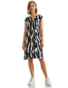 STREET ONE Damen A143618 Sommerkleid, Schwarz, 38 EU