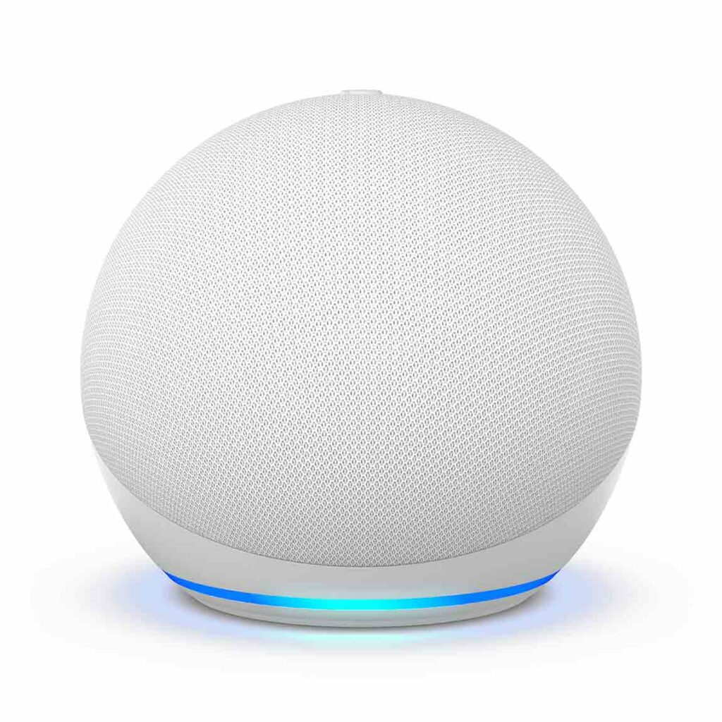 Amazon Echo Dot - (5th Gen) Smart Lautsprecher mit Alexa - Glacier White