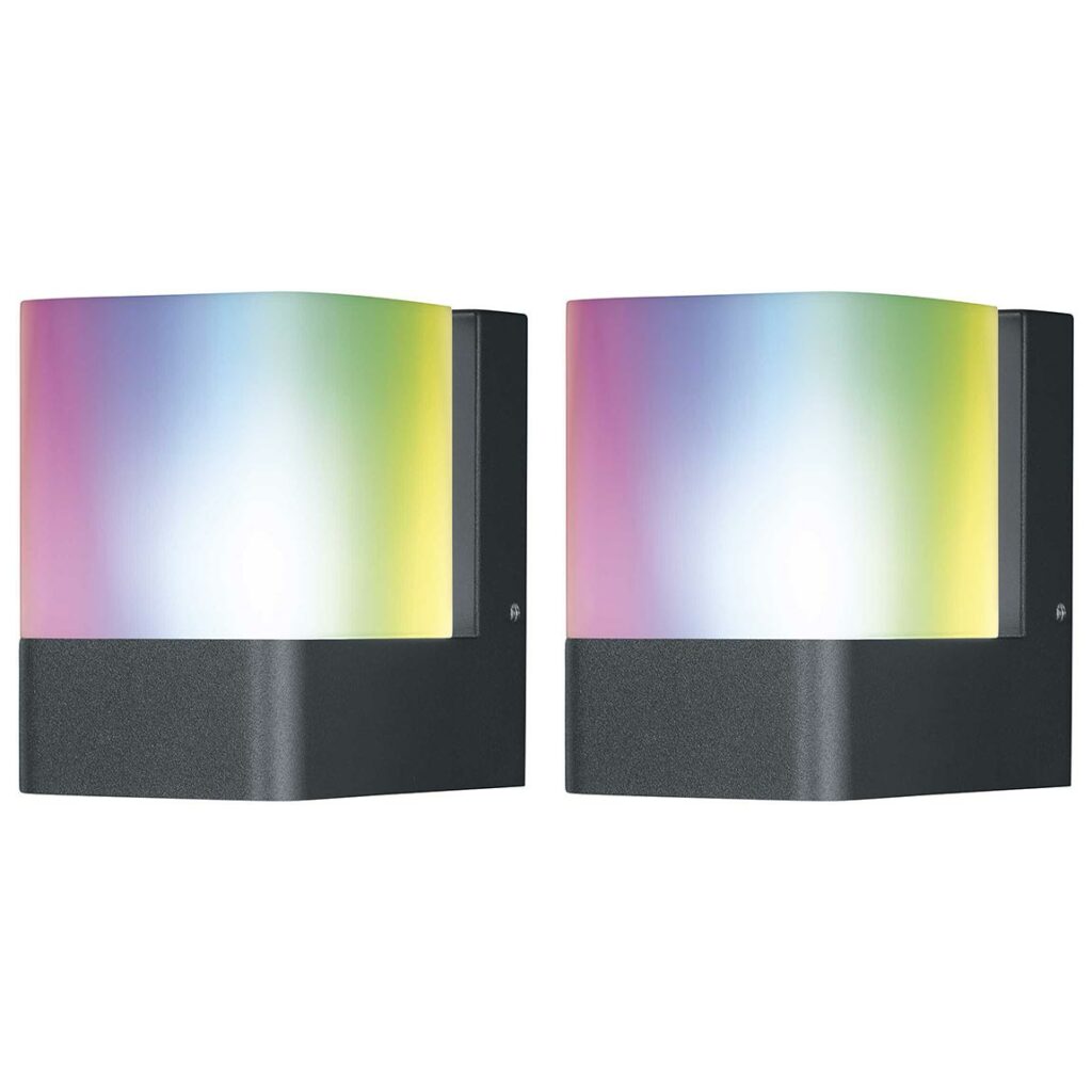Ledvance SMART+ Wall Post Cube Up Wandleuchte Farbig WiFi 2er-Set