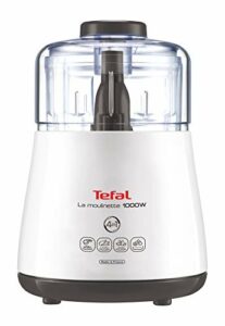 Tefal La Moulinette, Elektrischer Zerkleinerer, 1000 Watt, 500 ml, Kabelverstaufach, 4 Funktionen: Zerkleinern, Mixen, Mischen, Mahlen, DPA130