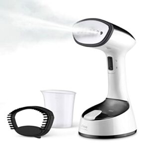 Ufesa Steamer Black Mist Folding Steam Straightener, vertikales Reisebügeleisen, 1470 Watt, 150ml Tank, duftet und desinfiziert, Dampfbürste für dicke Stoffe, in nur 25s, Amazon Exclusive