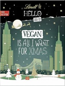 Lindt Schokolade HELLO Adventskalender vegan 2023 | 228 g | Adventskalender mit 24 veganen Überraschungen auf Haferdrink Basis | Schokolade mit Hafer Drink für die Weihnachtszeit