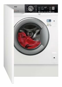 AEG L7WEI7680 Waschtrockner / DualSense - schonende Pflege / 8 kg Waschen / 4 kg Trocknen / Energiesparend / Mengenautomatik / Nachlegefunktion / ProSteam - Auffrischfunktion / Kindersicherung, Weiß