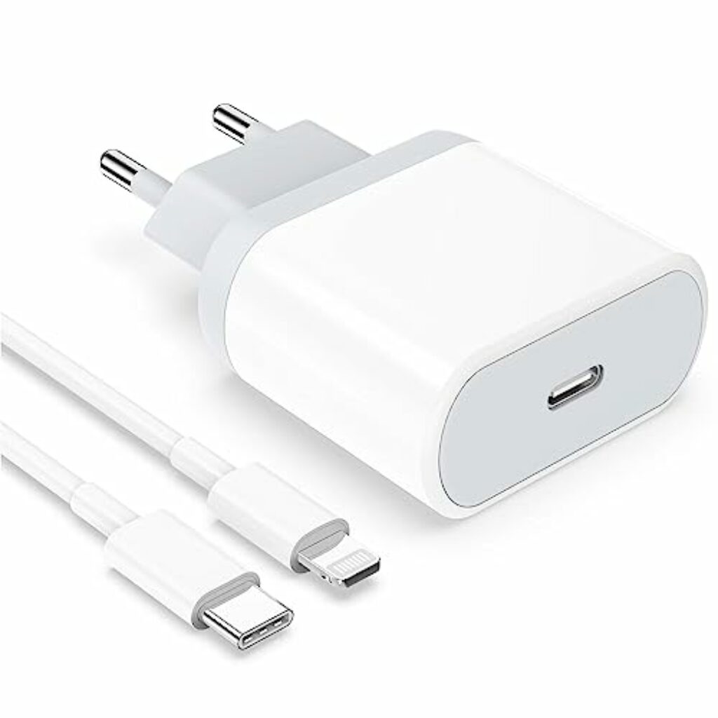 Anigaduo 25W Ladegerät and 2M Ladekabel Kabel für iPhone 14/14 Plus/14 Pro/14 Pro Max/13 12 11 SE, USB C Schnellladekabel Netzteil Stecker Power Adapter Schnellladegerät Ladestecker Netzstecker