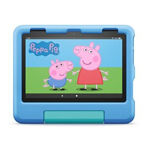 Fire HD 8 Kids-Tablet, 8-Zoll-HD-Display, für Kinder von 3 bis 7 Jahren, 2 Jahre Sorglos-Garantie, kindgerechte Hülle, 32 GB (2022), blau