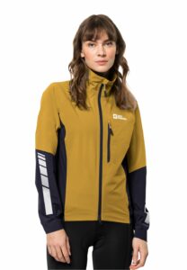 Jack Wolfskin Morobbia 2.5L Jacket Women Fahrrad-Regenjacke Damen S golden spice golden spice