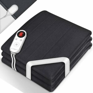 sinnlein® Wärmeunterbett aus Vlies 150 x 80 cm TÜV SÜD GS geprüft | elektrische Heizdecke mit Abschaltautomatik | Wärmedecke | Timerfunktion | 6 Temperaturstufen | waschbar bis 40°C | Digitalanzeige