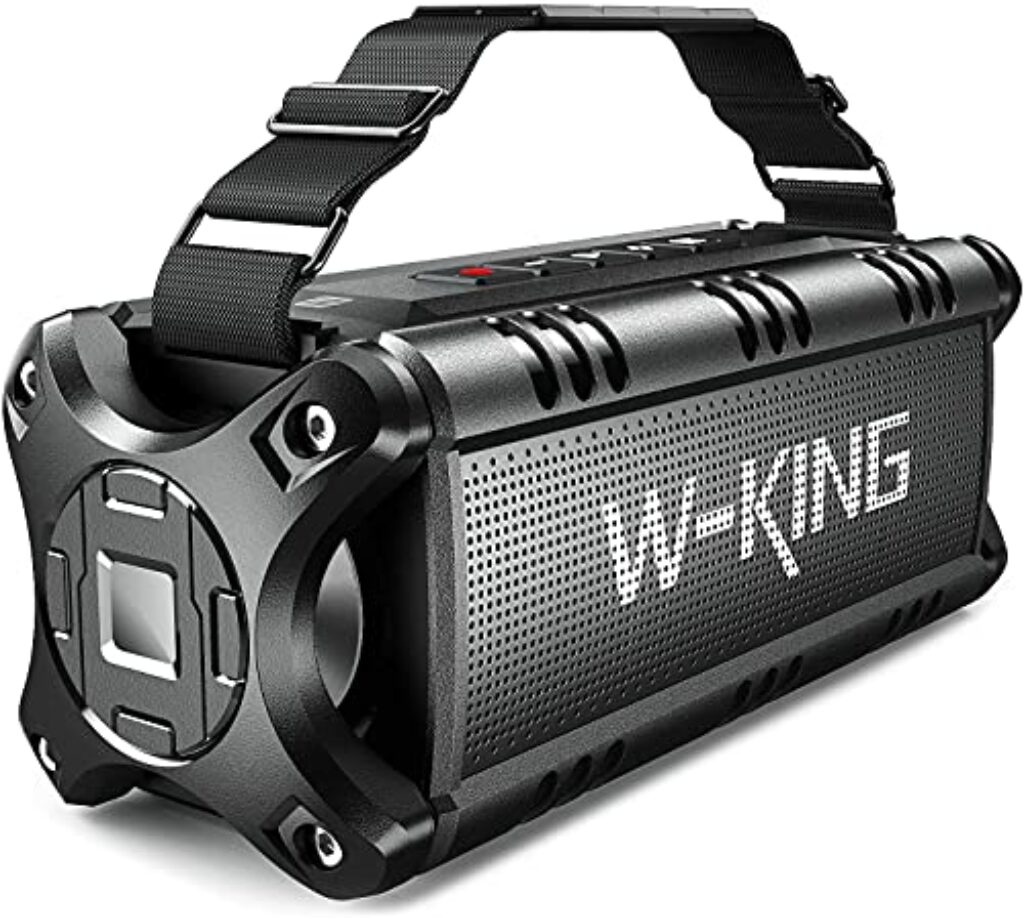 50W(70W PEAK) Bluetooth Lautsprecher, W-KING Musikbox Bluetooth Box Groß mit Deep Bass/EQ, Portable Speaker IPX6 Wasserdicht, Boombox Outdoor 40H AKKU/Powerbank, Lautsprecher Boxen Soundbox AUX/TF/NFC