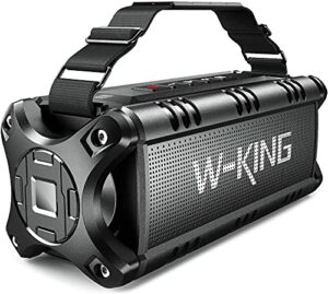 50W(70W PEAK) Bluetooth Lautsprecher, W-KING Musikbox Bluetooth Box Groß mit Deep Bass/EQ, Portable Speaker IPX6 Wasserdicht, Boombox Outdoor 40H AKKU/Powerbank, Lautsprecher Boxen Soundbox AUX/TF/NFC