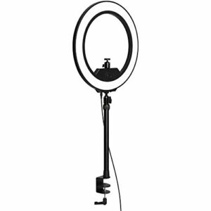 Elgato Ring Light - Hochwertige Beleuchtung in 2500 Lumen mit Tischklemme und Kugelgelenk zum Streamen, TikTok, Instagram, Home Office, Temperatur und Helligkeit per App anpassbar auf Mac, PC, Android
