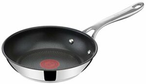 Jamie Oliver by Tefal Cook's Direct On Bratpfanne 20 cm, Antihaft, Induktionstauglich, Backofenfest, Edelstahl, Genieteter Griff, E3040244