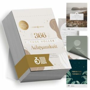 Lebenskompass Abreißkalender 2024 - Tagesabreißkalender 2024 für 366 Tage Achtsamkeit und Inspiration - Abreisskalender 2024 täglich Sprüche, Übungen und Tipps für ein erfülltes Jahr