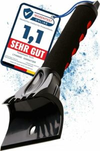 LYVANAS Eiskratzer Auto TESTSIEGER 2023* - Ergonomischer Profi Scheibenkratzer Auto schnell & stark - Effizienter & sicherer Schneekratzer Auto aus Premium ABS - Kratzer Auto Zubehör schont langlebig