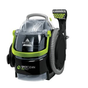 BISSELL SpotClean Pet Pro | Reiniger für Haustier-Flecken | Ideal für Teppiche, Treppen, Polster & Auto | Leistungsstarker Motor | Leicht und Kompakt | 84dB | Inklusive Zubehör | Schwarz/Grün | 15585