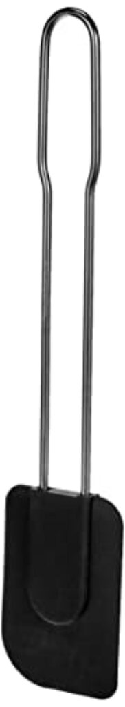Fackelmann Silikon Teigschaber, Farblich sortiert (Blau/Schwarz), 1 Stück, 28 cm