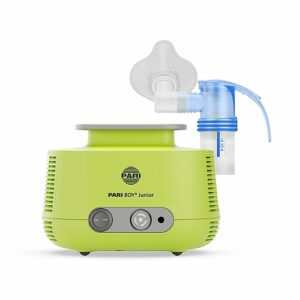 PARI BOY Junior Inhalationsgerät Kinder – Inhalator Vernebler mit PIF-Control zur Therapie von Atemwegserkrankungen für Babys und Kleinkinder – Kurze Inhalationszeiten bei hoher Lungendeposition