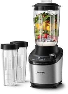 Philips Domestic Appliances 7000 Series-1500 Watt, 2 Liter, ProBlend Ultra Technologie, Schnellauswahlprogramme, NutriU Rezepte, Quick Clean-Funktion, 2 Tritan-Becher im Lieferumfang(HR3760/10)