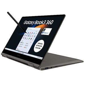 Samsung Galaxy Book3 360 Laptop, 13" Full HD 60Hz Display, Intel Core i7-1360P, 16GB RAM, 512GB SSD, Windows 11, QWERTZ Tastatur, Graphite, Inklusive 36 Monate Herstellergarantie [Exklusiv bei Amazon]