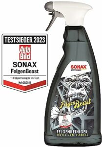 SONAX FelgenBeast (1 Liter) Felgenreiniger für alle polierten, verchromten und matten Stahl- & Leichtmetallfelgen | Art-Nr. 04333000