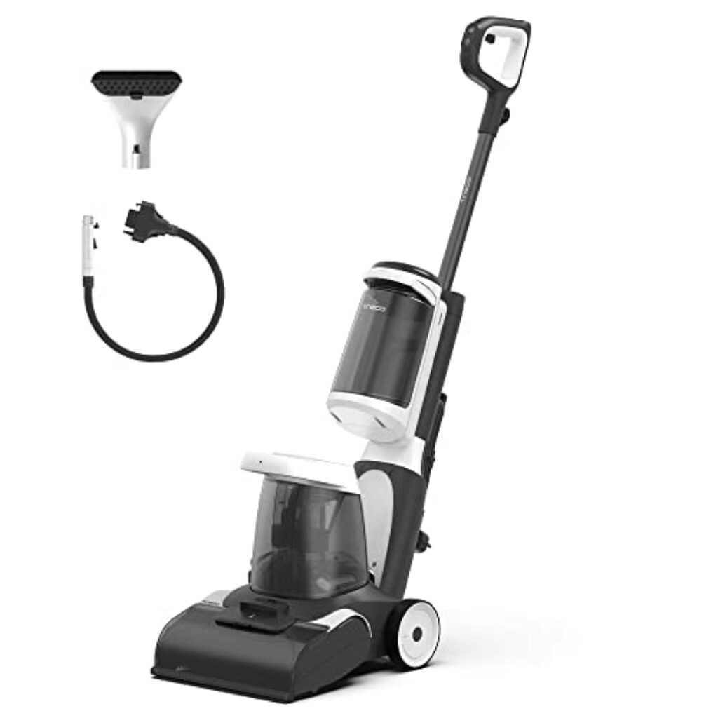 Tineco iCARPET Polster- und Teppichreinigungsgerät mit abnehmbarem Flecken-Reinigungsgerät, Schnelle Trocknung, 130AW Saugkraft, leicht, tragbar, LED-Anzeige