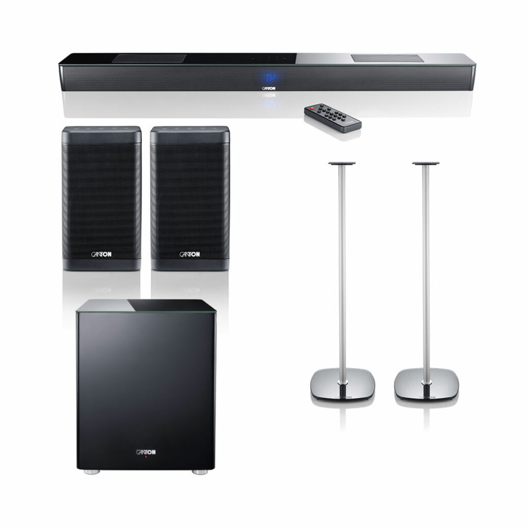 Canton Smart Soundbar 10 Sub 12 5.1 Heimkino-Set + LS 3 - Lautsprecherhalter