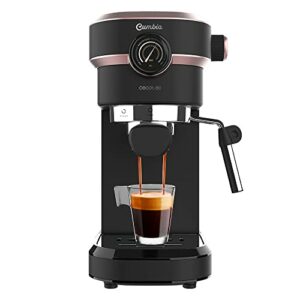Cecotec Express Cafelizzia 890 Rose Pro Espressos und Cappuccino, 1350 W, Thermoblock-System, 20 Bar, Automodus für 1-2 Kaffee, schwenkbarer Dampfer und Manometer, 1,2 l