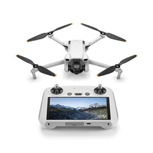 DJI Mini 3 (DJI RC) – Leichte und faltbare Mini-Kameradrohne mit 4K HDR-Video, 38 min Flugzeit, echten vertikalen Aufnahmen und intelligenten Funktionen, C0