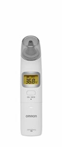 OMRON Gentle Temp 521 Ohrthermometer, digitales Fieberthermometer mit Infrarot-Messtechnik für die genaue Messung im Ohr in nur 1 Sek; mit Beleuchtungsfunktion für einfache Nutzung bei Nacht