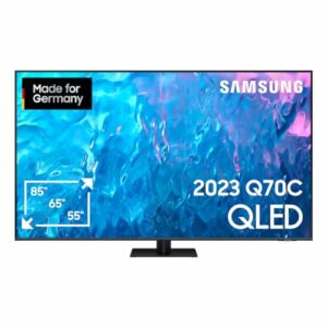 Samsung QLED 4K Q70C 85 Zoll Fernseher (GQ85Q70CATXZG, Deutsches Modell), Quantum Prozessor 4K, Motion Xcelerator Turbo+, Quantum HDR, Smart TV [2023]
