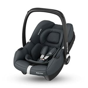 Maxi-Cosi CabrioFix i-Size, Babyschale, 0–12 Monate, max. 12 kg, leichter i-Size Kindersitz (3,2 kg), Sonnenverdeck, gepolsterter Sitz, für viele Maxi-Cosi Kinderwagen, Essential Graphite