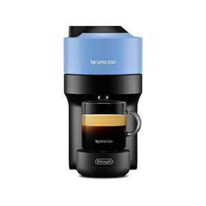 Nespresso De'Longhi ENV90.A Vertuo Pop, Kaffeekapselmaschine, bereitet 4 Tassengrößen zu, Centrifusion-Technologie, Willkommens-Paket Inbegriffen, 1260W, Pacific Blue