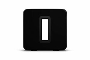 Sonos Sub, schwarz – Leistungsstarker WLAN Subwoofer für dynamische & Tiefe Bässe Speaker – Eleganter Multiroom Subwoofer für erstklassigen Sound (Gen.3)
