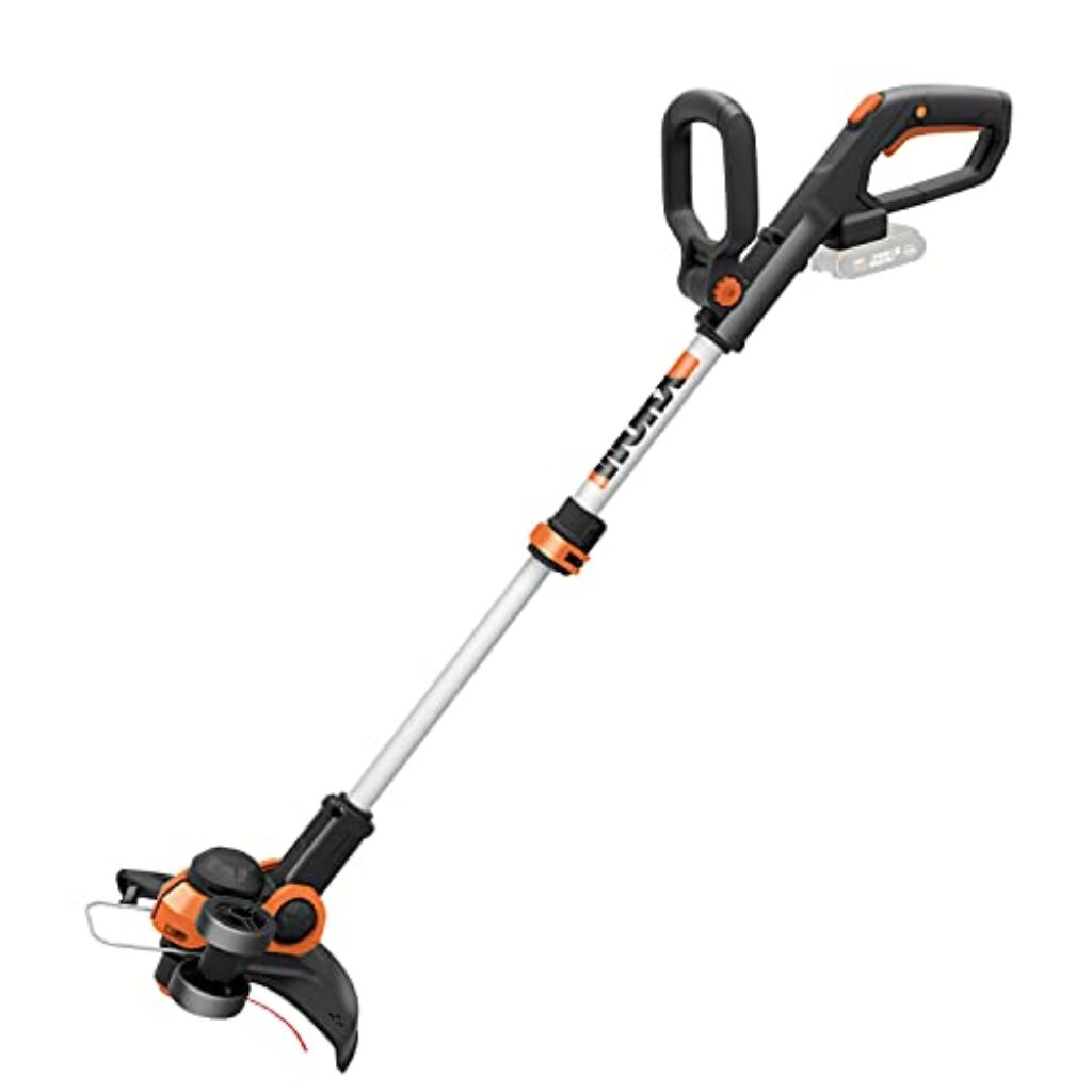 WORX WG163E.9 Akku Rasentrimmer 20V – Rasen – 2-in-1 Funktion: Rasentrimmer und Kantenschneider – Inkl. Distanzschutz, Kantenschneiderad, Fadenspule – Ohne Akku & Ladegerät