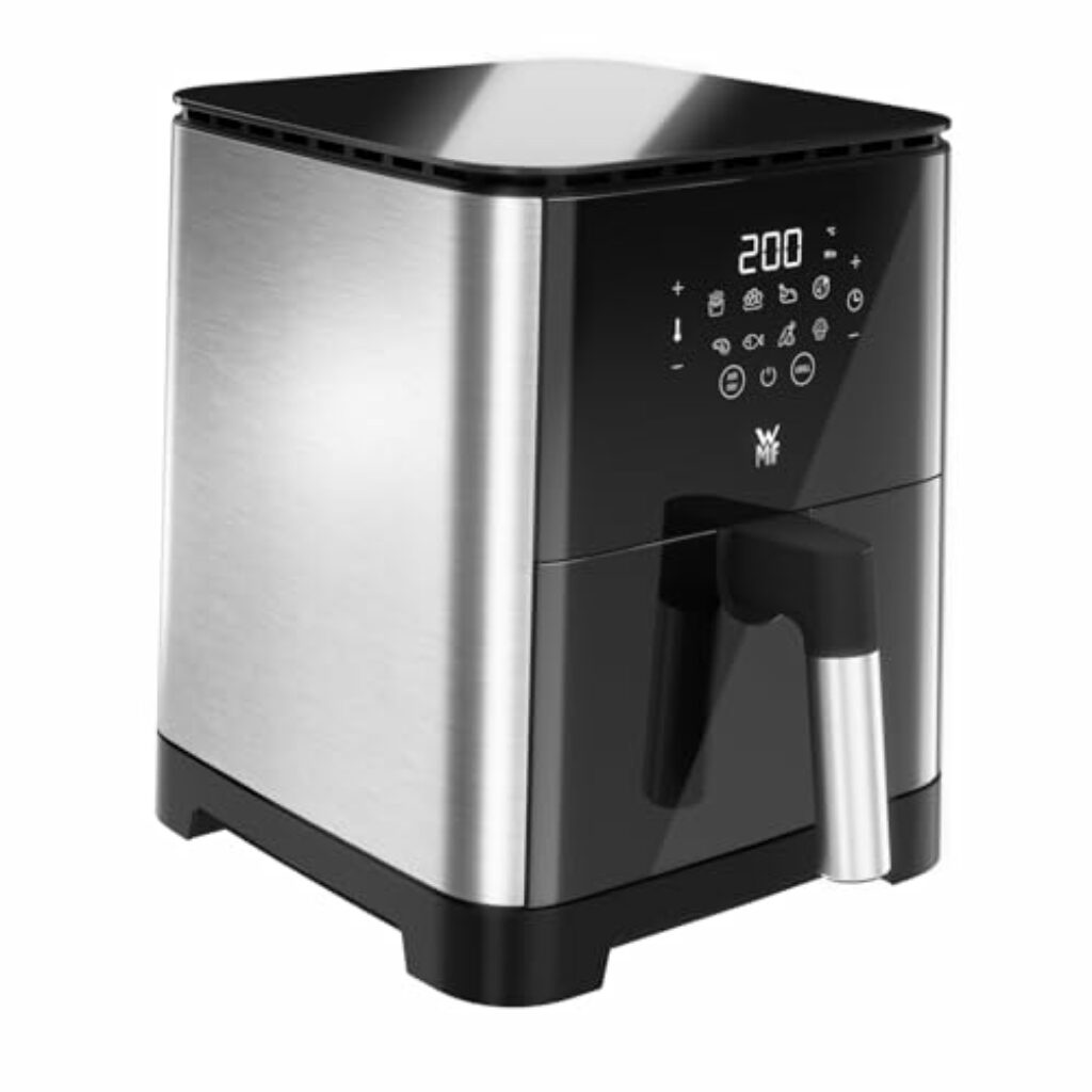 WMF Multi Taste Heißluftfritteuse, Airfryer, 1550 W, 0,8kg für 4-6 Personen, gesundes Frittieren, Dörren, Grillen, Heissluftfriteuse mit 8 Programmen, 4,2l Air Fryer, schwarz
