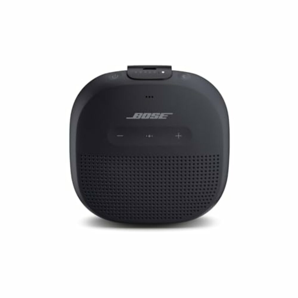 Bose SoundLink Micro Bluetooth speaker: kleiner tragbarer, wasserdichter Lautsprecher mit Mikrofon, Schwarz