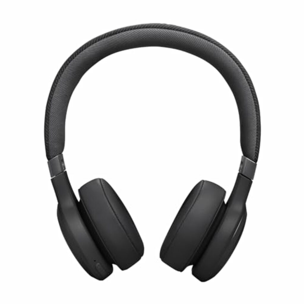JBL Live 670 NC – Bluetooth On-Ear-Kopfhörer mit adaptivem Noise-Cancelling – Kabellose Ohrhörer mit JBL Signature Sound und Sprachassistent – Langer Musikgenuss für bis zu 65 Stunden – In Schwarz