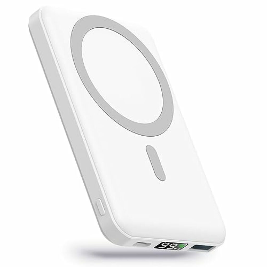 YAGOPAL MagSafe PowerBank 10000mAh Wireless Power Bank Magnetische 22.5W PD Schnelles Laden mit LED-Display und USB-C Ladekabel Akkupack für iPhone 15/14/13/12/Mini/Pro/Pro Max