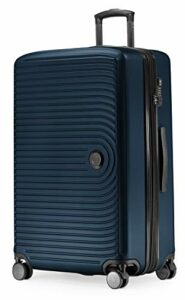 HAUPTSTADTKOFFER Mitte - Großer Hartschalenkoffer, TSA, 4 Rollen, Check-In Gepäck mit 8 cm Volumenerweiterung, 77cm, 130 Liter, Dunkelblau