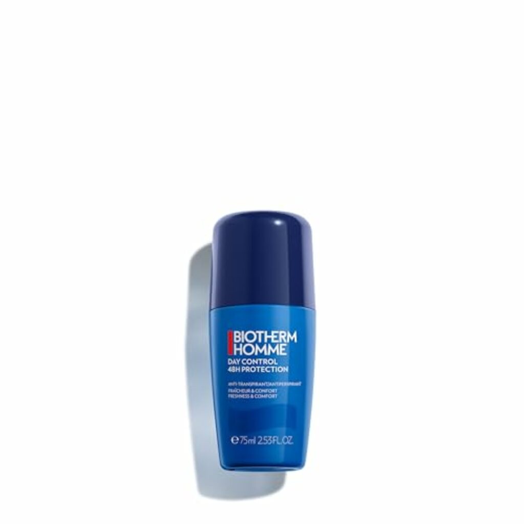 Biotherm Homme Day Control 48H Deo Roll-On, 48 H Anti-Transpirant Herren Deo, wirksamer Schutz vor Schweißgeruch, für empfindliche Haut und alle Hauttypen, wirkt pflegend und beruhigend, 75 ml