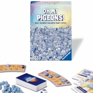 Ravensburger 22688 - Oh my Pigeons! - Das Tauben-Rauben Partyspiel - Kartenspiel und Partyspiel für 2-5 Personen ab 8 Jahren, Gesellschaftsspiel