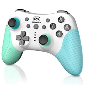 Wireless Switch Pro Controller Kompatibilität mit Switch/Switch Lite/OLED, Kabellos Gamepad mit Aufwecksfunktion, 3 Vibrationsstärke, Turbo, Bewegungssteuerung-Funktion, 600mAh Akku Controller